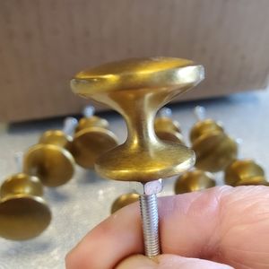 9 brushed gold drawer pulls